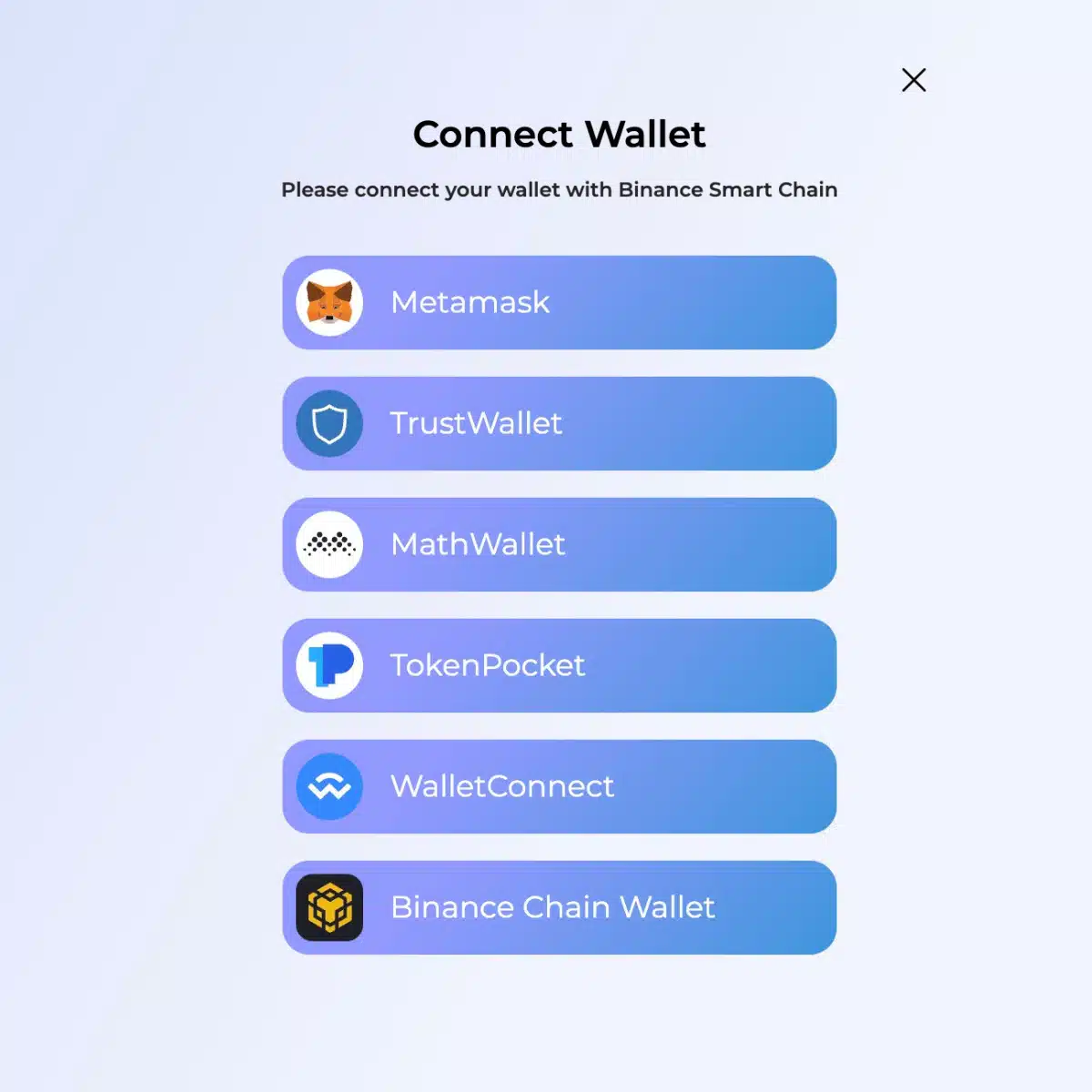 Connecting a crypto wallet