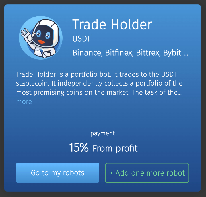 Trade Holder - Binance trading bot