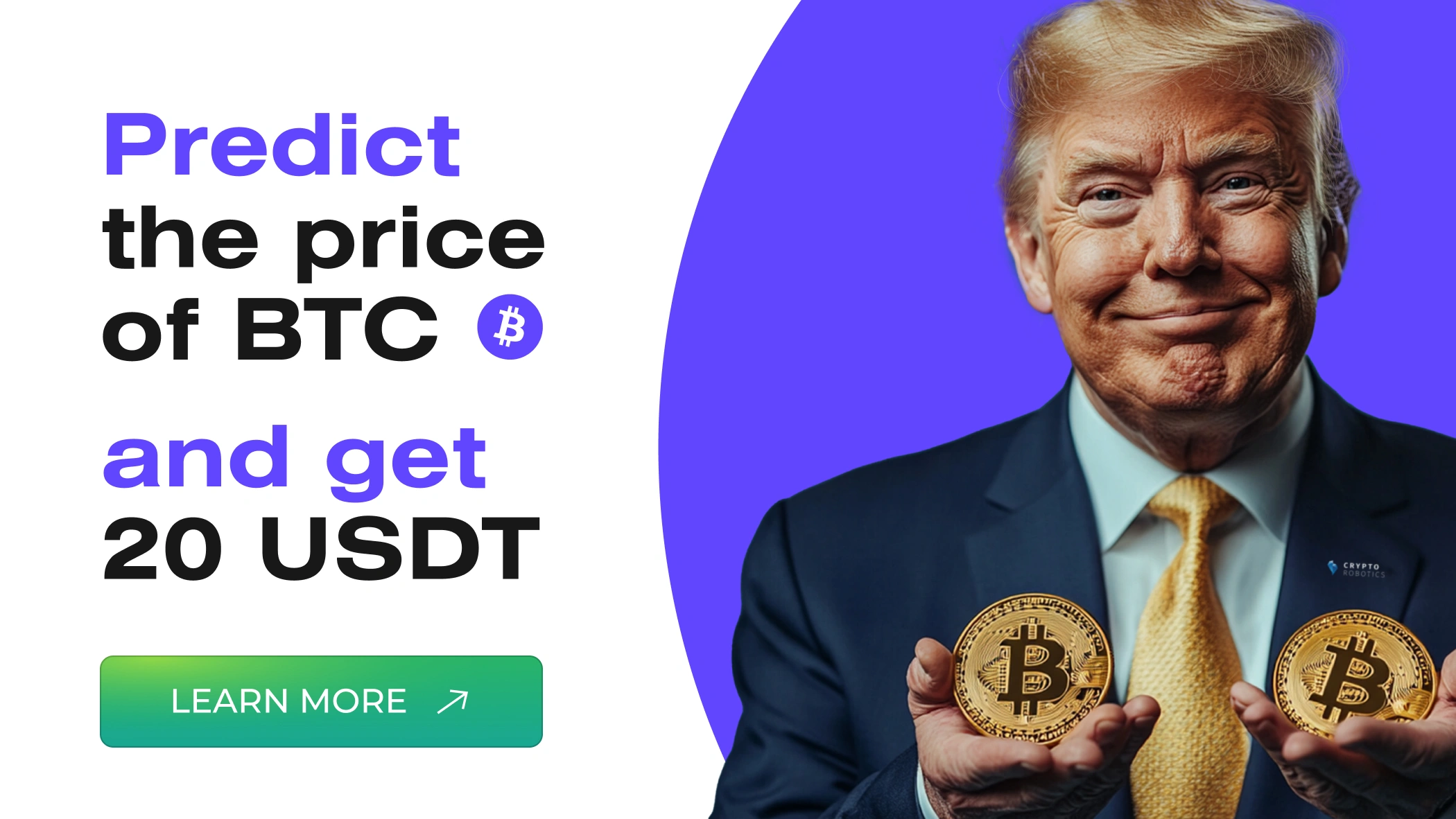 Predict bitcoin exchange rate and get USDT