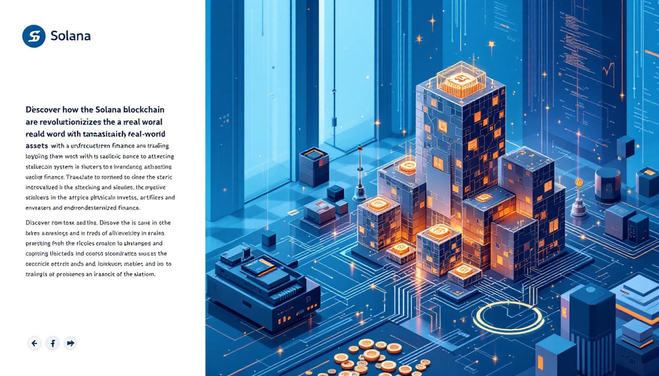 Solana blockchain real world assets